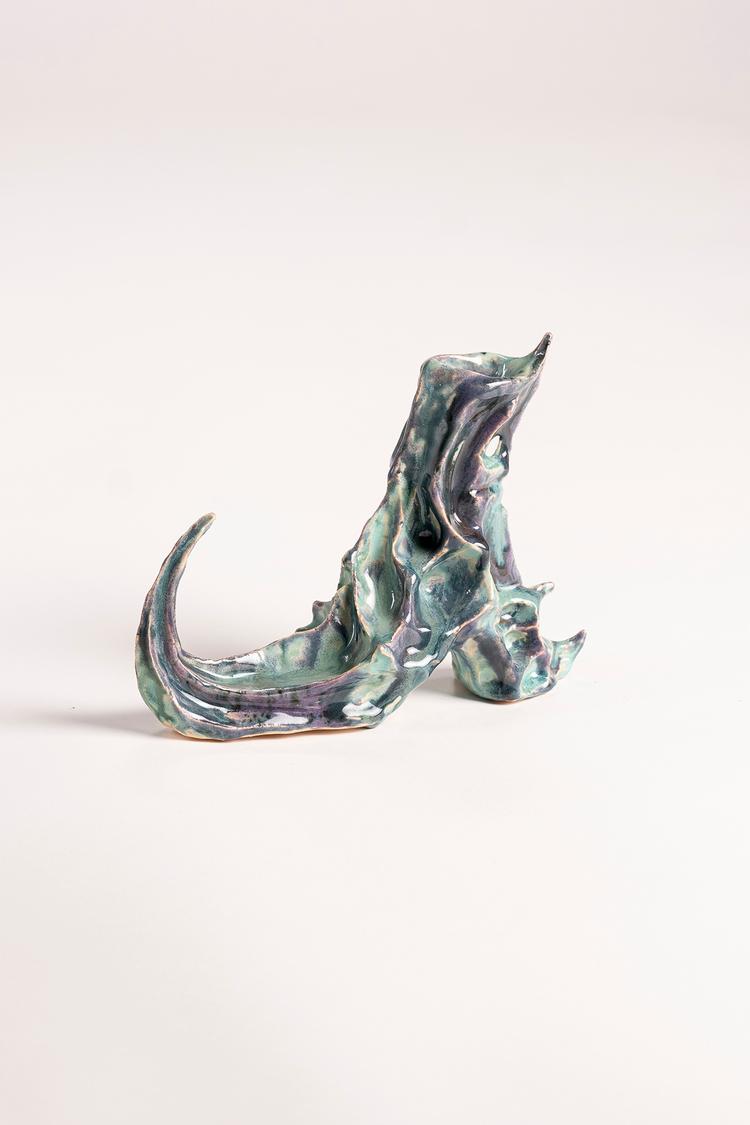 Green Boot Candle Holder