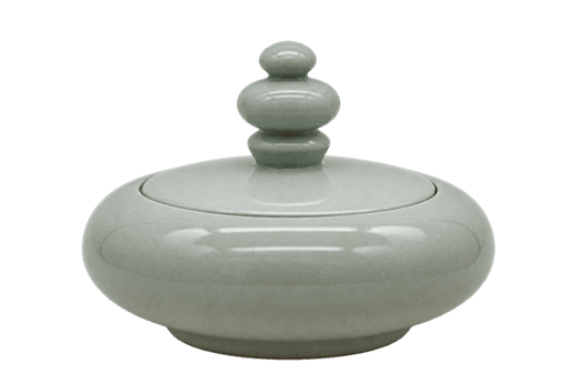 Celadon lidded jar